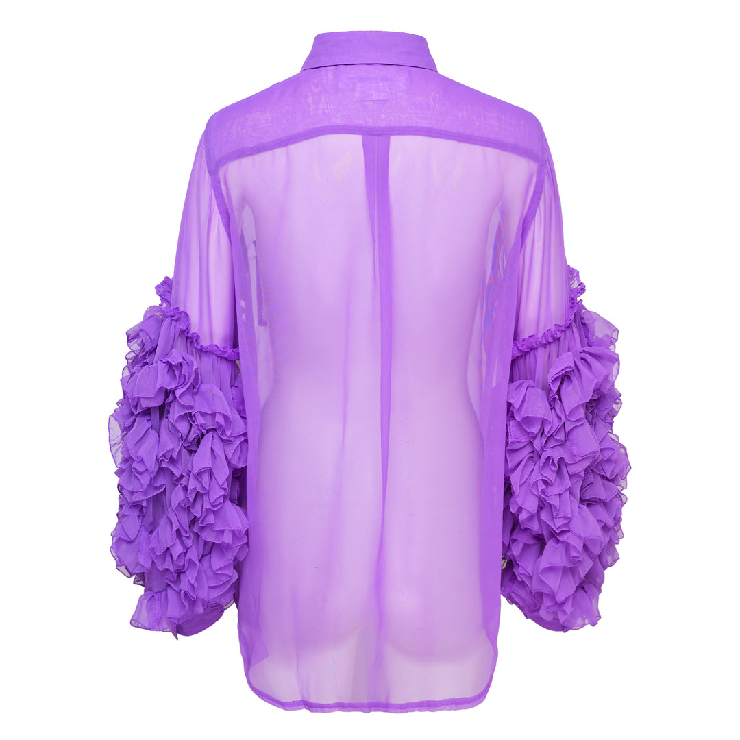 COMME des GARCONS Polyester Georgette Blouse – Available at Club 21, Official Retailer in Singapore, Malaysia & Thailand with Global Shipping Online