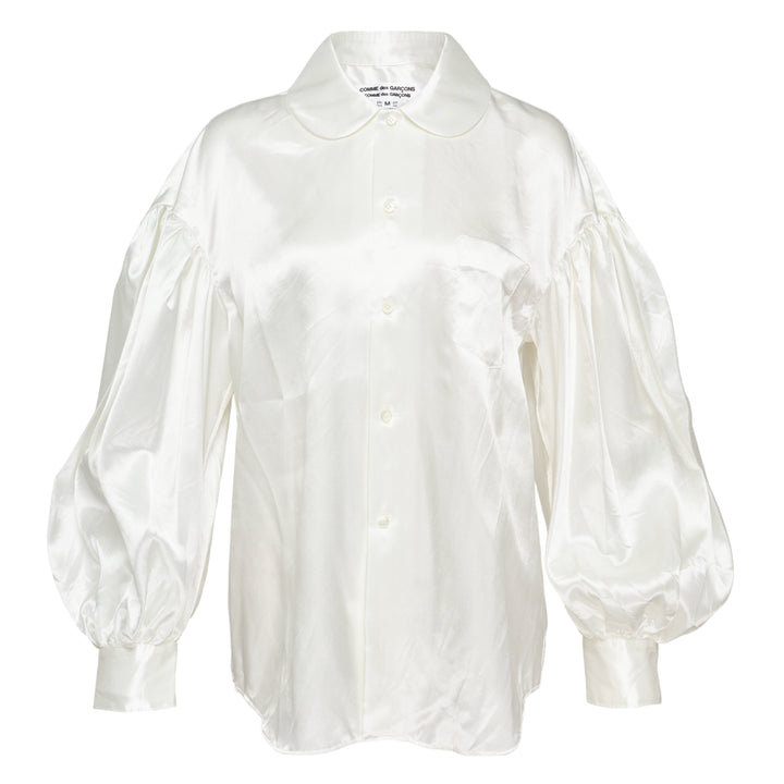 COMME des GARCONS Polyester Satin Garment Washed Blouse – Available at Club 21, Official Retailer in Singapore, Malaysia & Thailand with Global Shipping Online