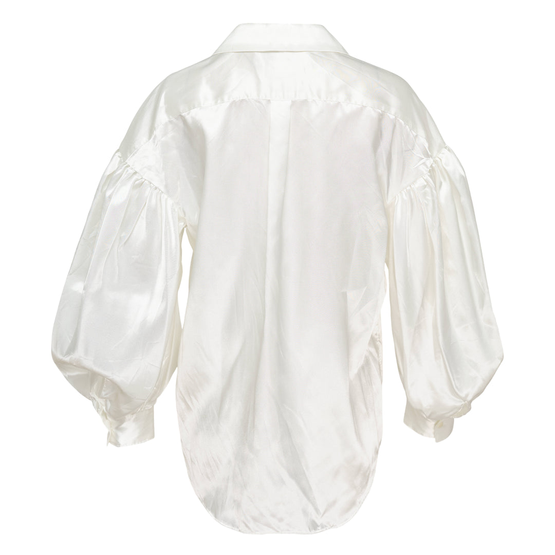 COMME des GARCONS Polyester Satin Garment Washed Blouse – Available at Club 21, Official Retailer in Singapore, Malaysia & Thailand with Global Shipping Online