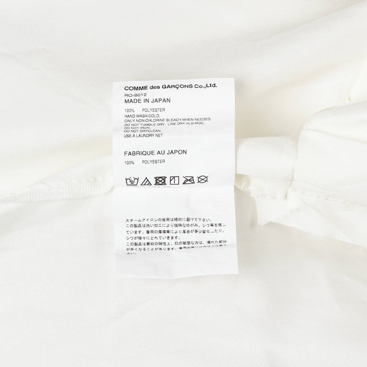 COMME des GARCONS Polyester Satin Garment Washed Blouse – Available at Club 21, Official Retailer in Singapore, Malaysia & Thailand with Global Shipping Online