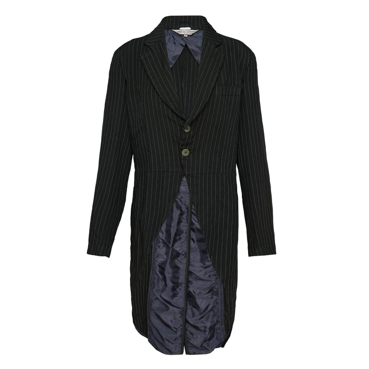 COMME des GARCONS COMME des GARCONS Polyester Chalk Stripe Coat – Available at Club 21, Official Retailer in Singapore, Malaysia & Thailand with Global Shipping Online