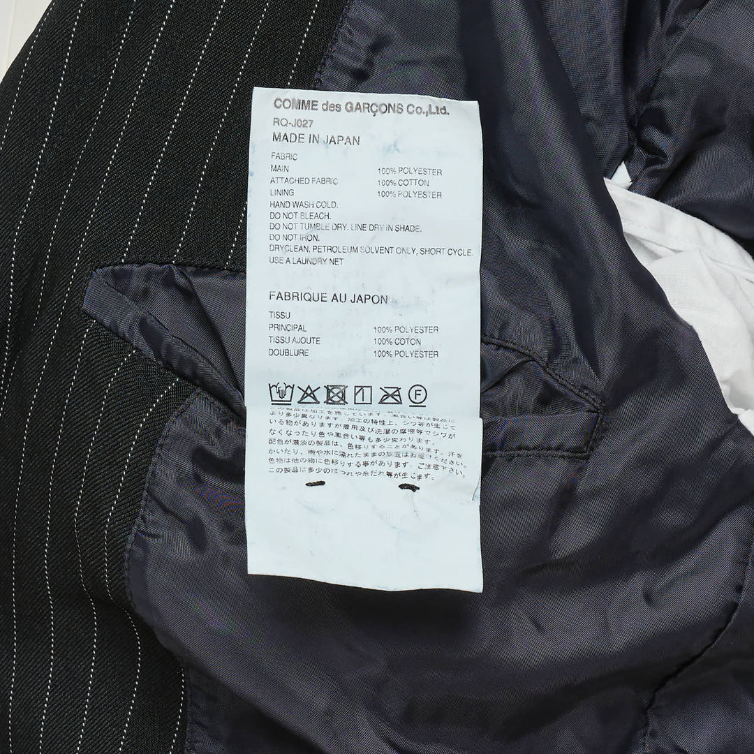 COMME des GARCONS COMME des GARCONS Polyester Chalk Stripe Coat – Available at Club 21, Official Retailer in Singapore, Malaysia & Thailand with Global Shipping Online