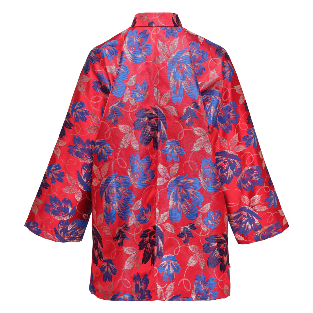 Polyester Jacquard Flower Pattern Jacket