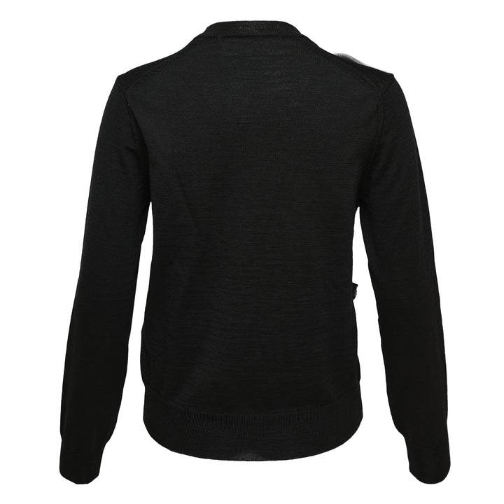 Wool Jersey x Flower Embroidered Top