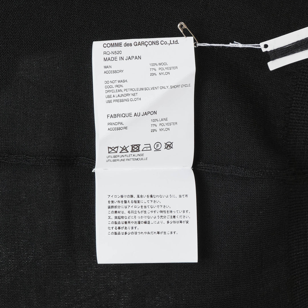 Wool Jersey x Flower Embroidered Top