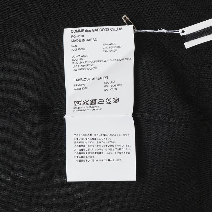 Wool Jersey x Flower Embroidered Top