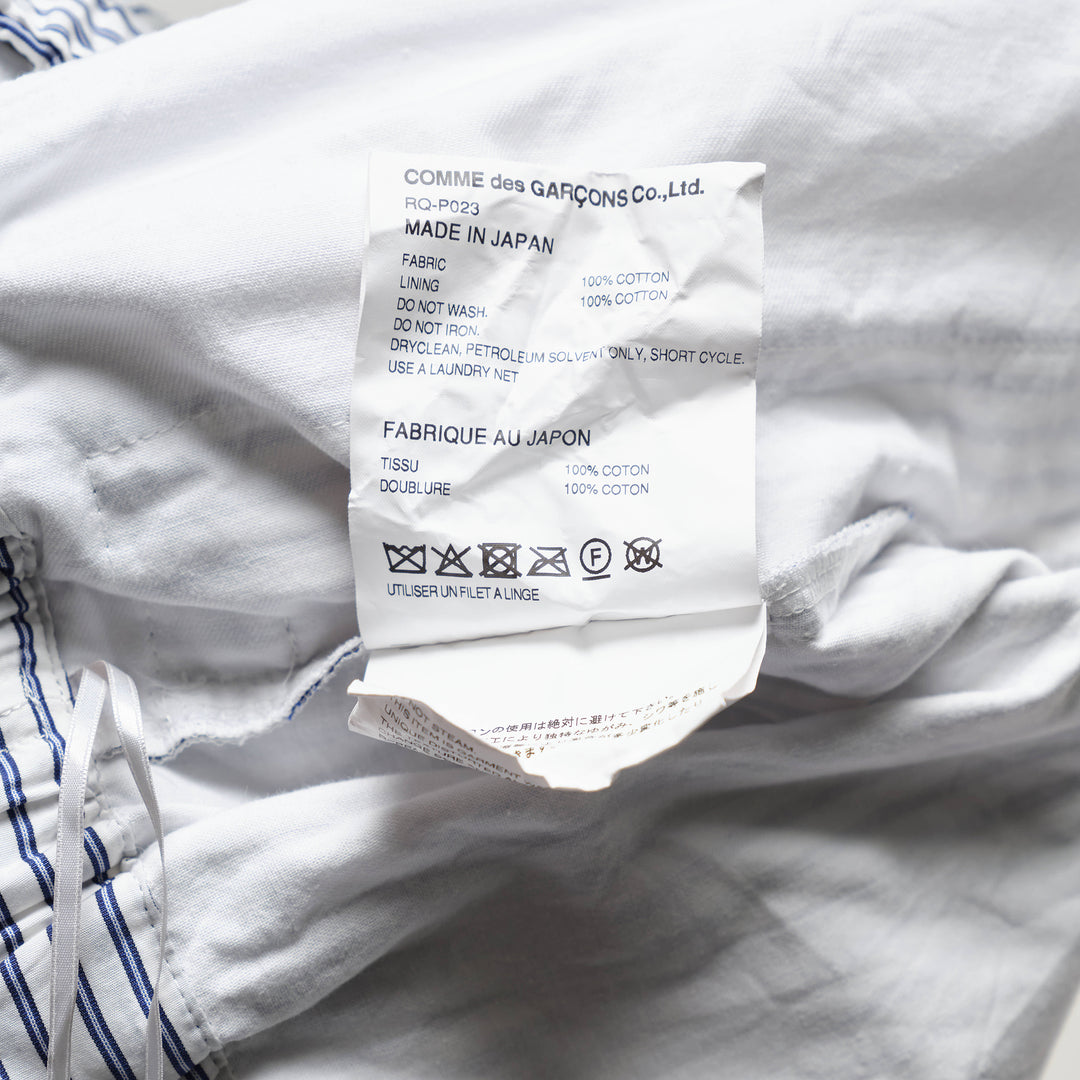 COMME des GARCONS Cotton Broad Stripe Shorts – Available at Club 21, Official Retailer in Singapore, Malaysia & Thailand with Global Shipping Online