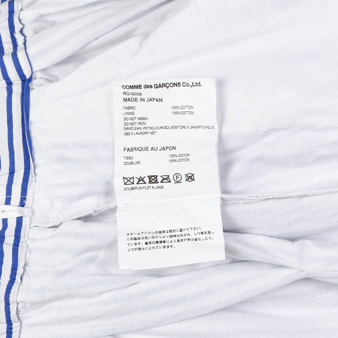 Cotton Broad Stripe Pattern Skirt