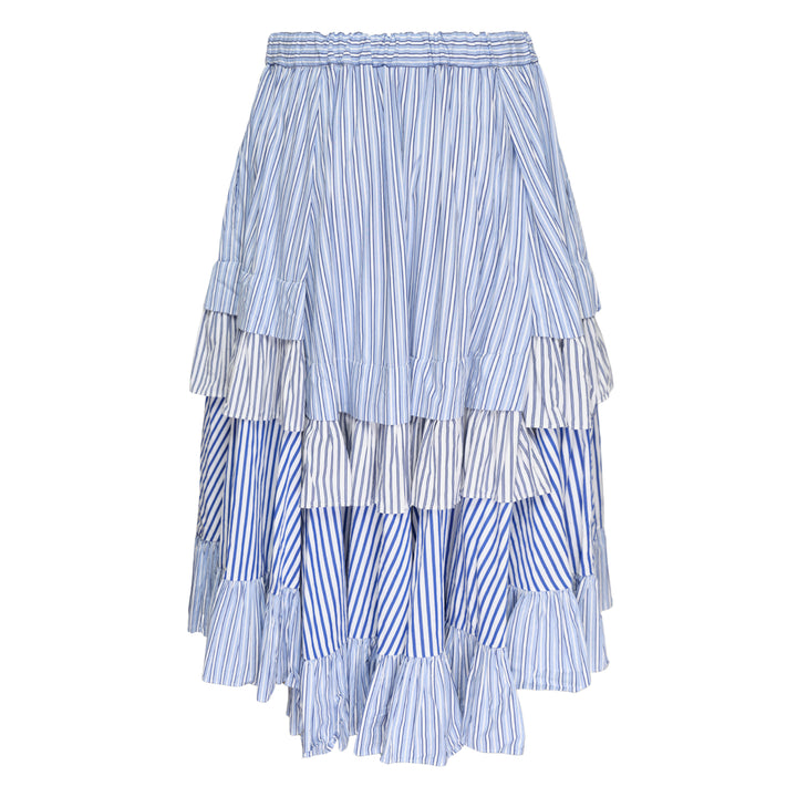 Cotton Broad Stripe Skirt