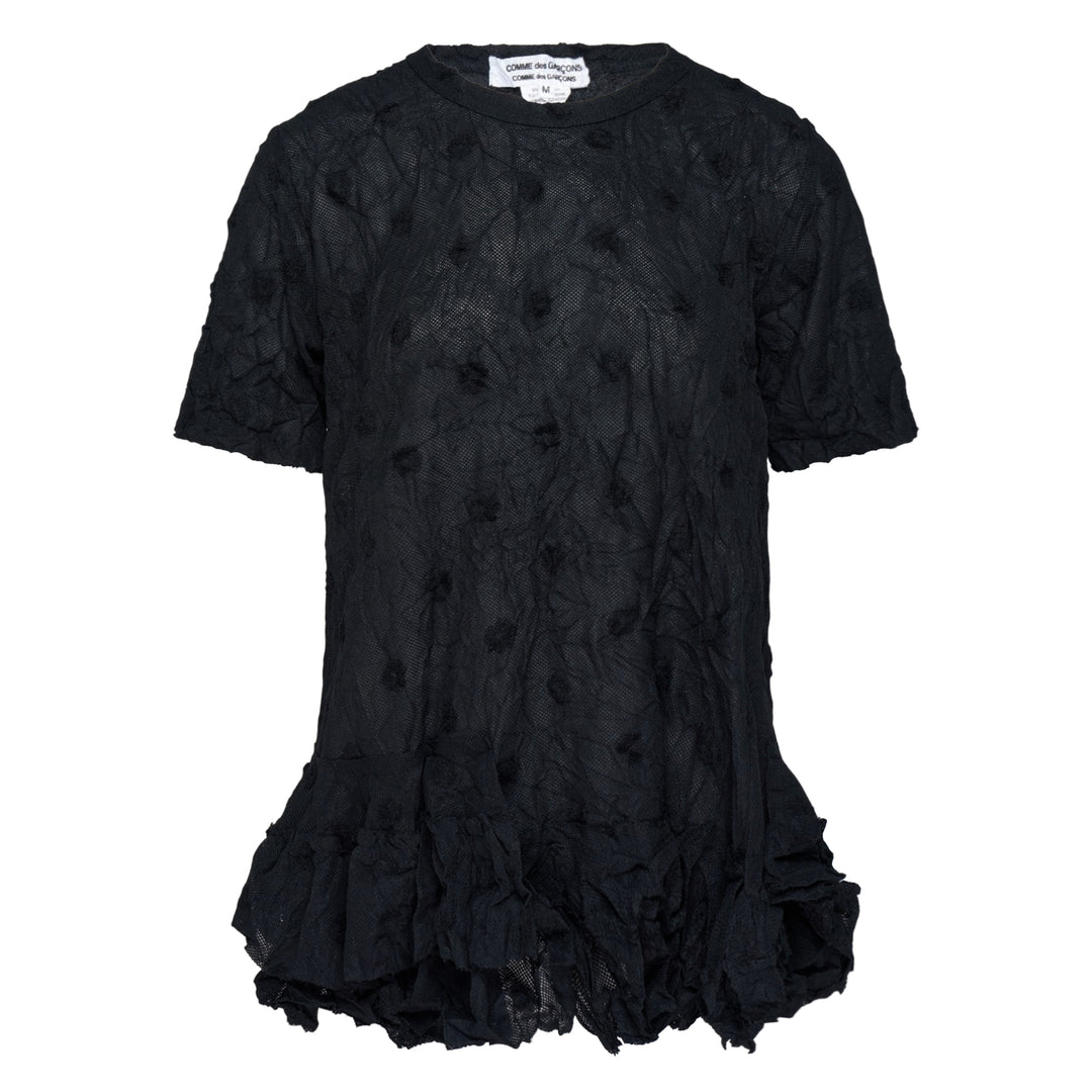 Polyester Raschel Pile Lace Tee