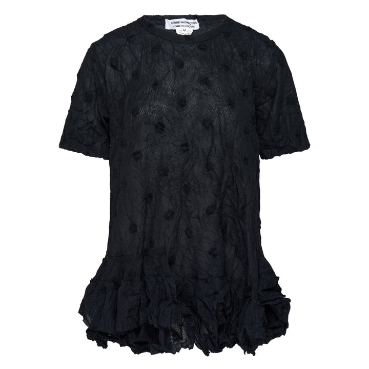 Polyester Raschel Pile Lace Tee