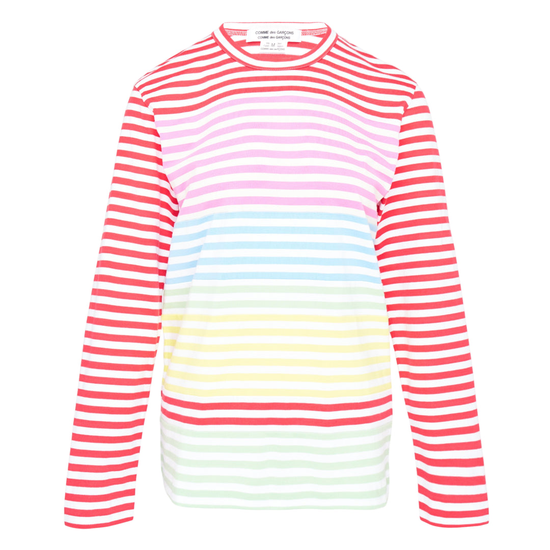 Cotton Stripe Colored Pattern Tee