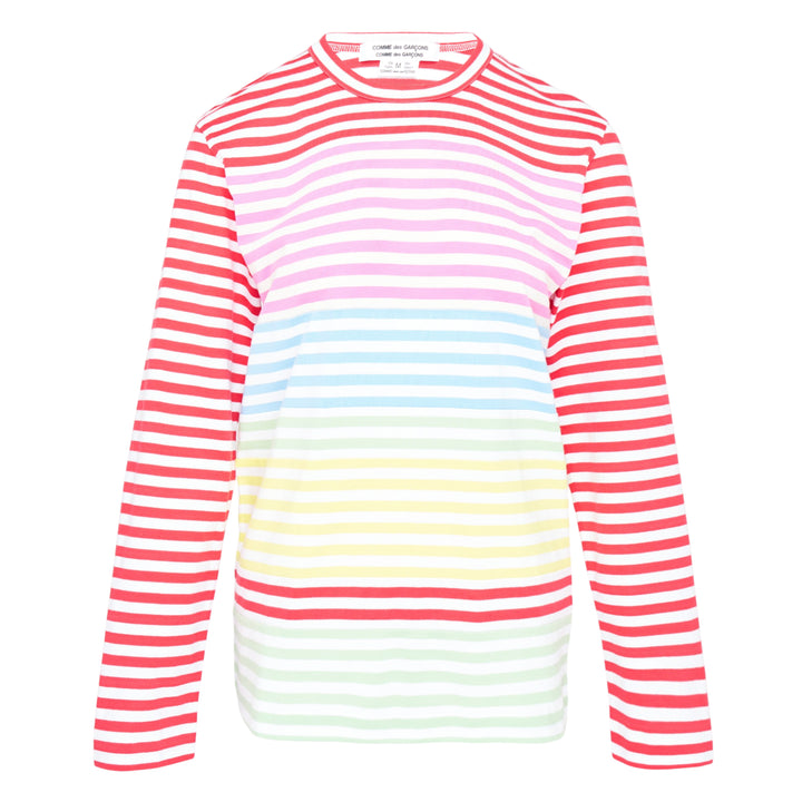 Cotton Stripe Colored Pattern Tee
