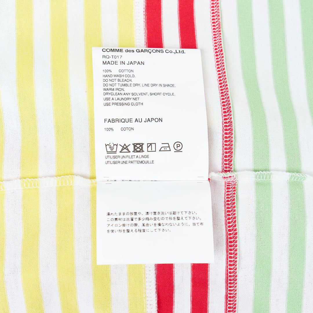 Cotton Stripe Colored Pattern Tee