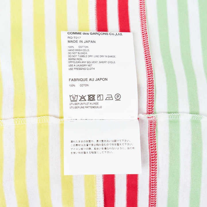 Cotton Stripe Colored Pattern Tee