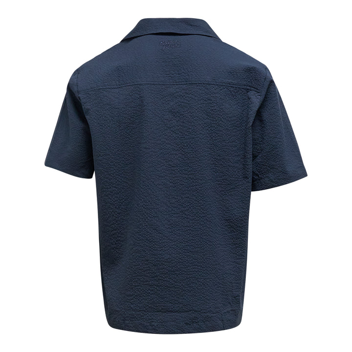 Maison Kitsune Seersucker Resort Shirt – Available at Club 21, Official Retailer in Singapore, Malaysia & Thailand with Global Shipping Online