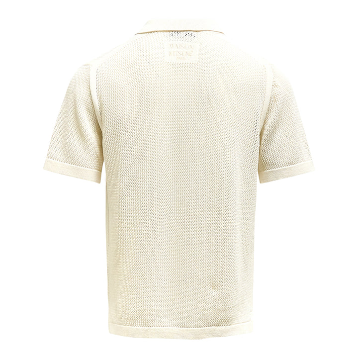 Maison Kitsune Open Knit Short Sleeve Cardigan – Available at Club 21, Official Retailer in Singapore, Malaysia & Thailand with Global Shipping Online