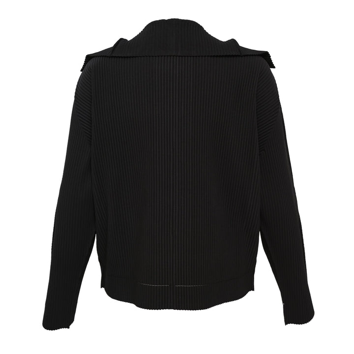 Fine Knit Pleats Cardigan