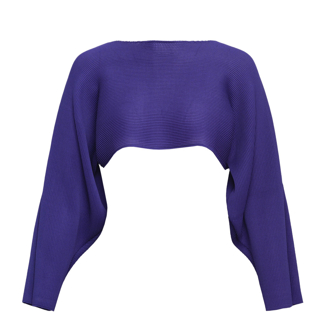 Dolman Stretch Pleated 1 Crop Top