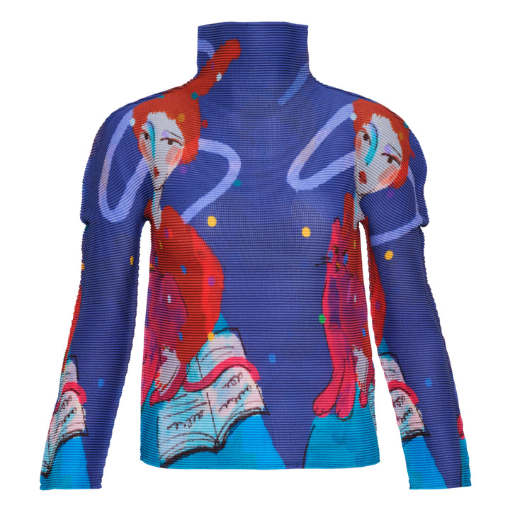 me ISSEY MIYAKE Cat Long Sleeve High Neck Top – Available at Club 21, Official Retailer in Singapore, Malaysia & Thailand with Global Shipping Online