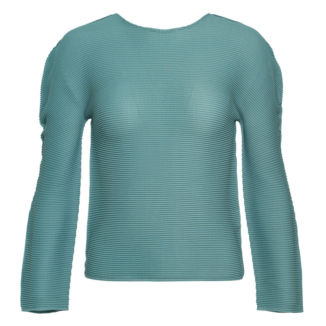 Stretch Pleats 2 Long Sleeve Top