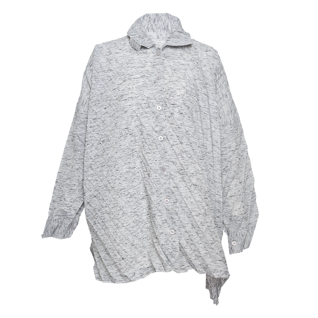 REmeTEX Nep Pleated Long Sleeve Shirt
