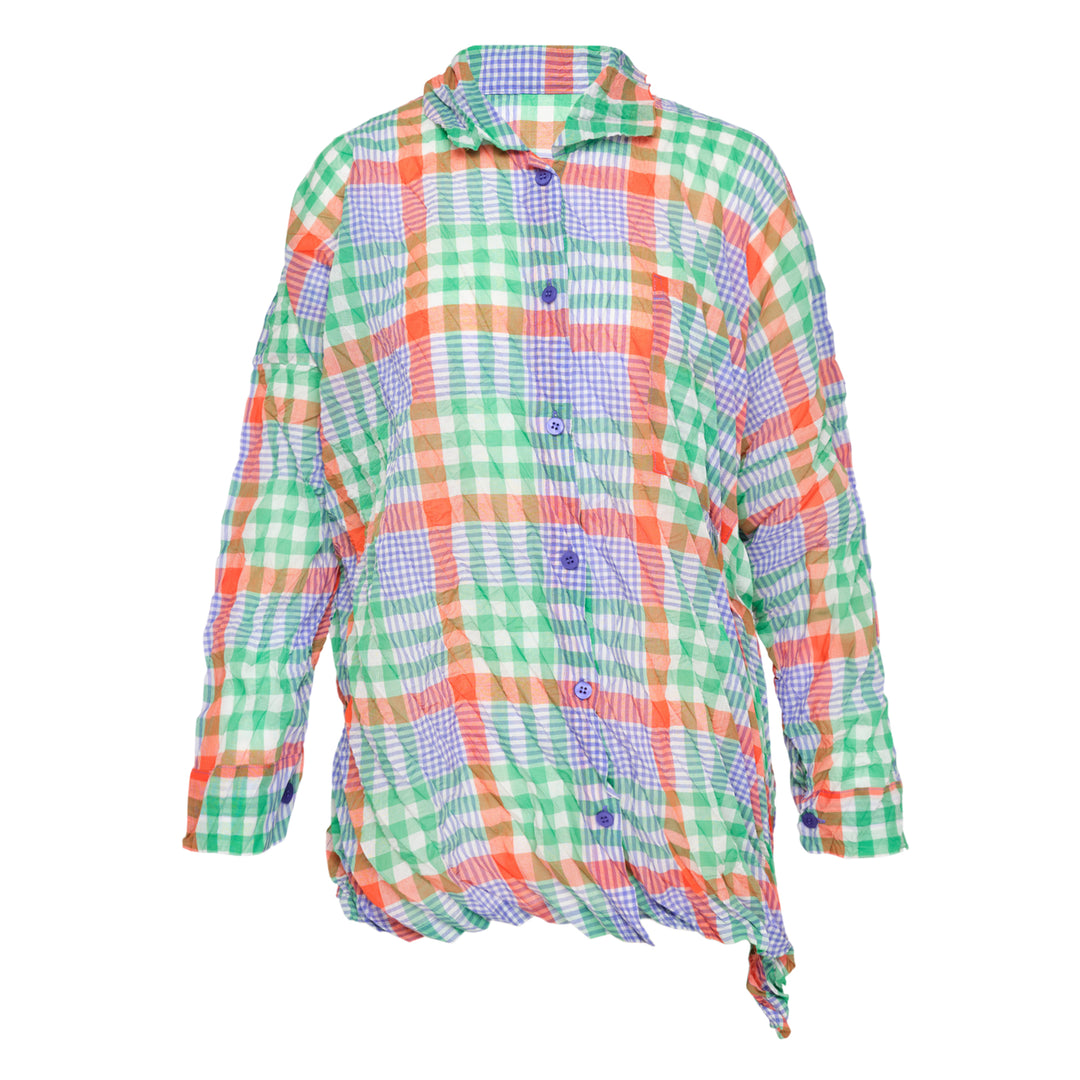 me ISSEY MIYAKE Check Whipped Pleats Shirt – Available at Club 21, Official Retailer in Singapore, Malaysia & Thailand with Global Shipping Online