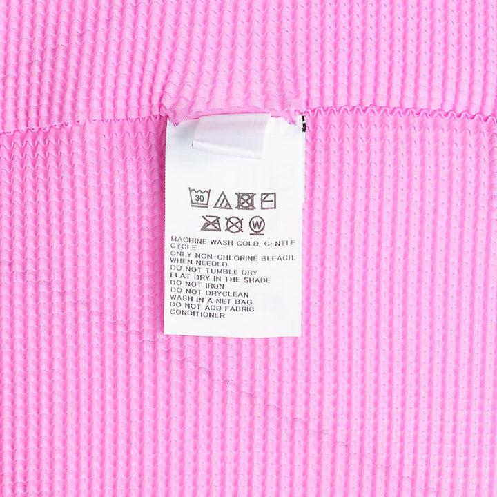 Stretch Pleats Short Sleeve Top