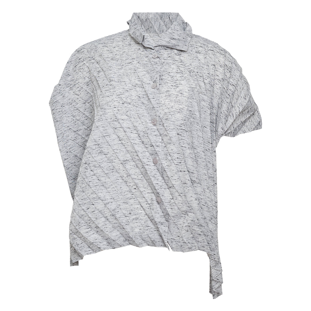 REmeTEX Nep Pleated Short Sleeve Shirt