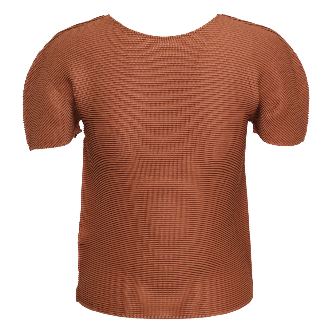 me ISSEY MIYAKE Stretch Pleats Short Sleeve Top – Available at Club 21, Official Retailer in Singapore, Malaysia & Thailand with Global Shipping Online