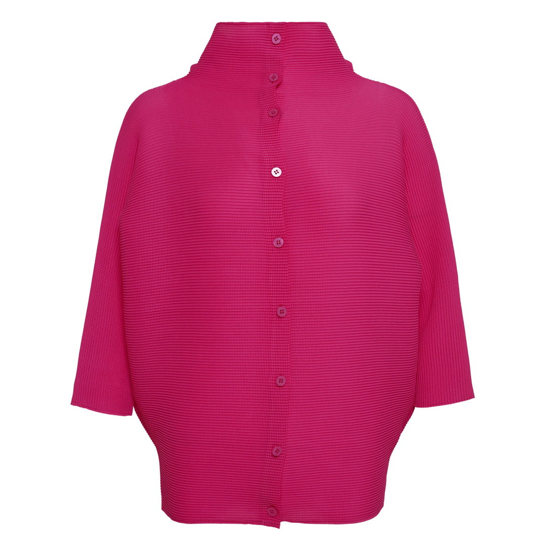 Dolman Stretch Pleated Cardigan