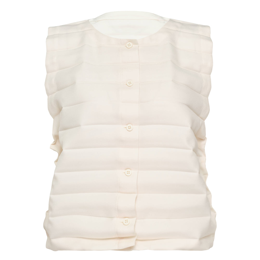 Ripple Pleats Tank Top