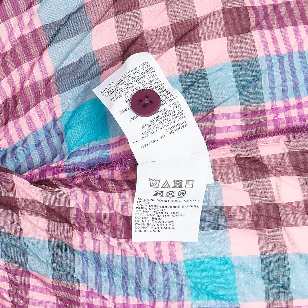 me ISSEY MIYAKE Check Whipped Pleats Shirt Tunic – Available at Club 21, Official Retailer in Singapore, Malaysia & Thailand with Global Shipping Online