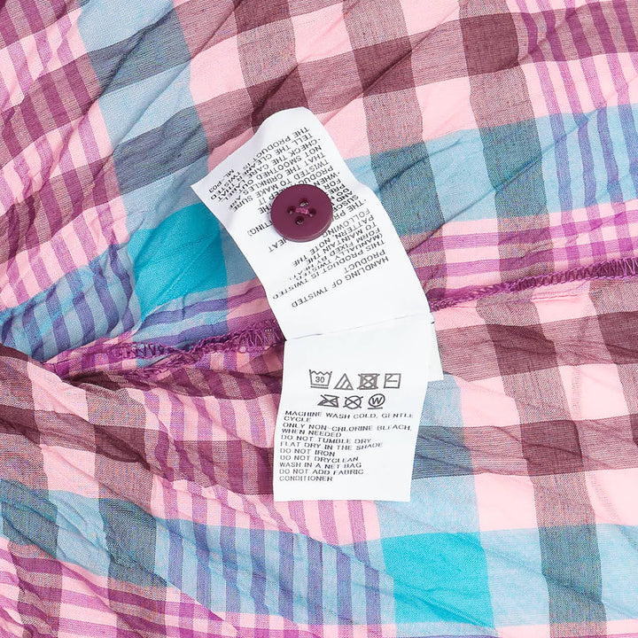me ISSEY MIYAKE Check Whipped Pleats Shirt Tunic – Available at Club 21, Official Retailer in Singapore, Malaysia & Thailand with Global Shipping Online