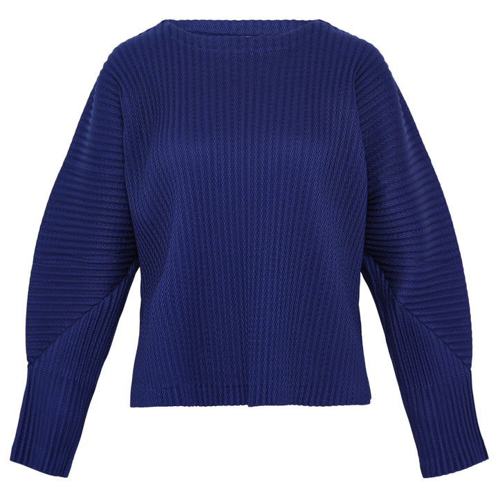 Warm Mesh Pleats Top