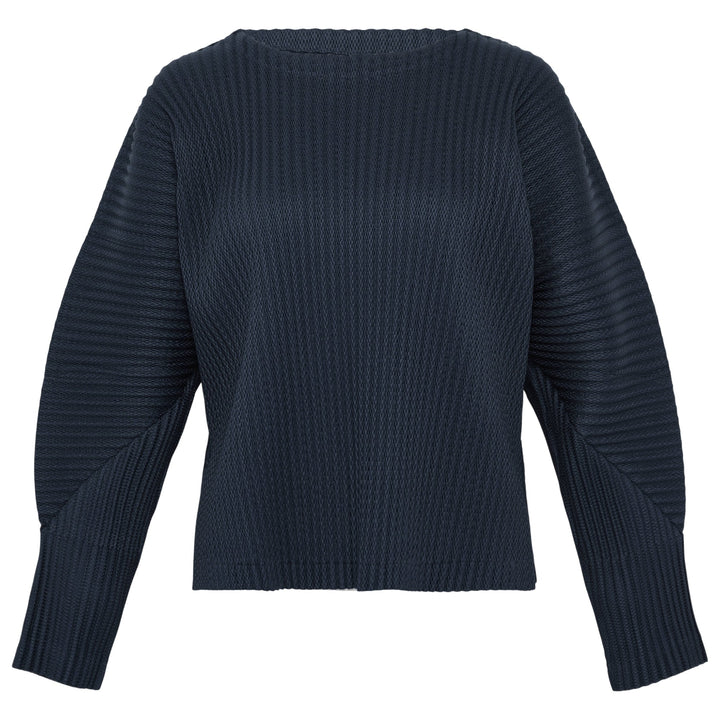 Warm Mesh Pleats Top