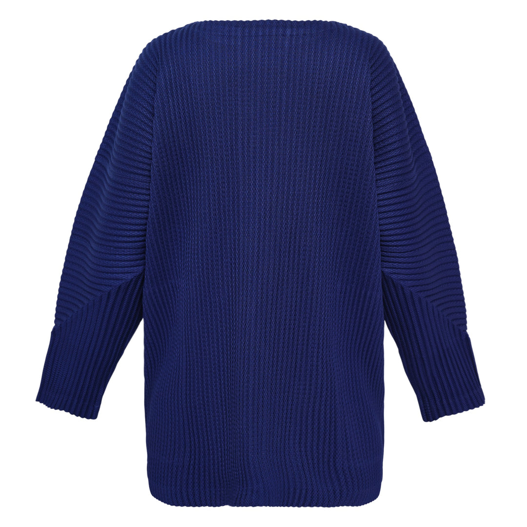 Warm Mesh Pleats Cardigan