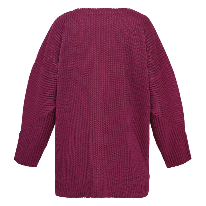 Warm Mesh Pleats Cardigan