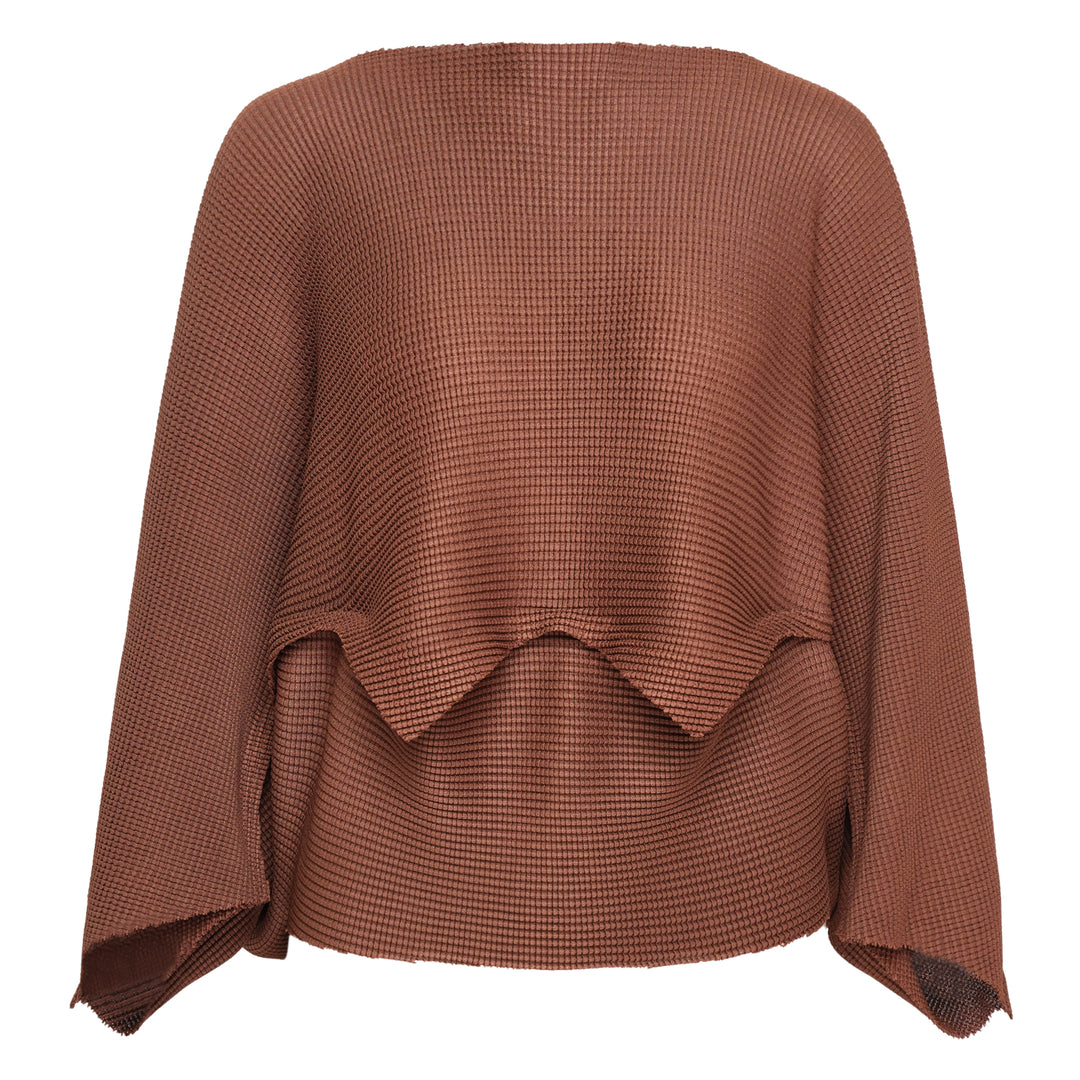 me ISSEY MIYAKE Giza Knit Stretch Pleated Top – Available at Club 21, Official Retailer in Singapore, Malaysia & Thailand with Global Shipping Online