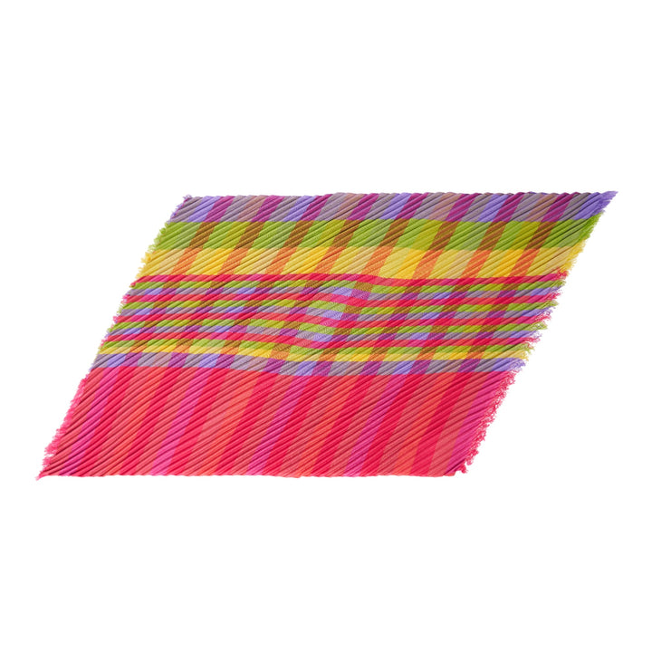 Check Pleats Stole