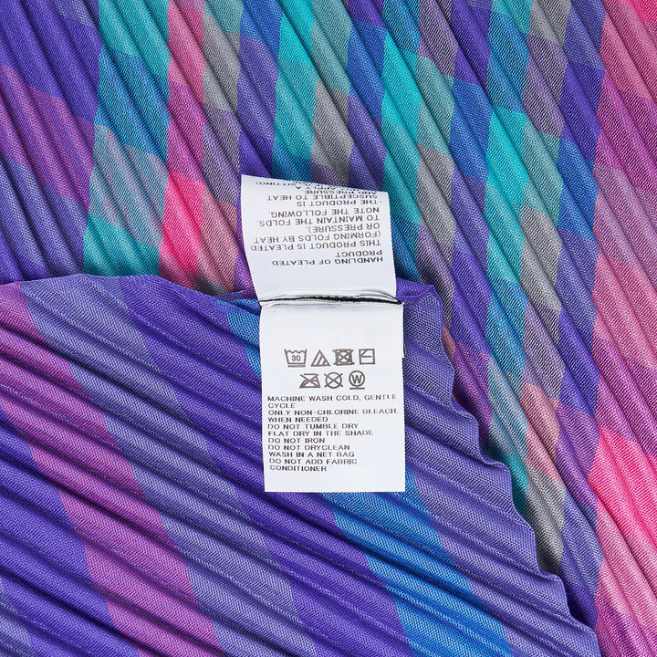 Check Pleats Stole
