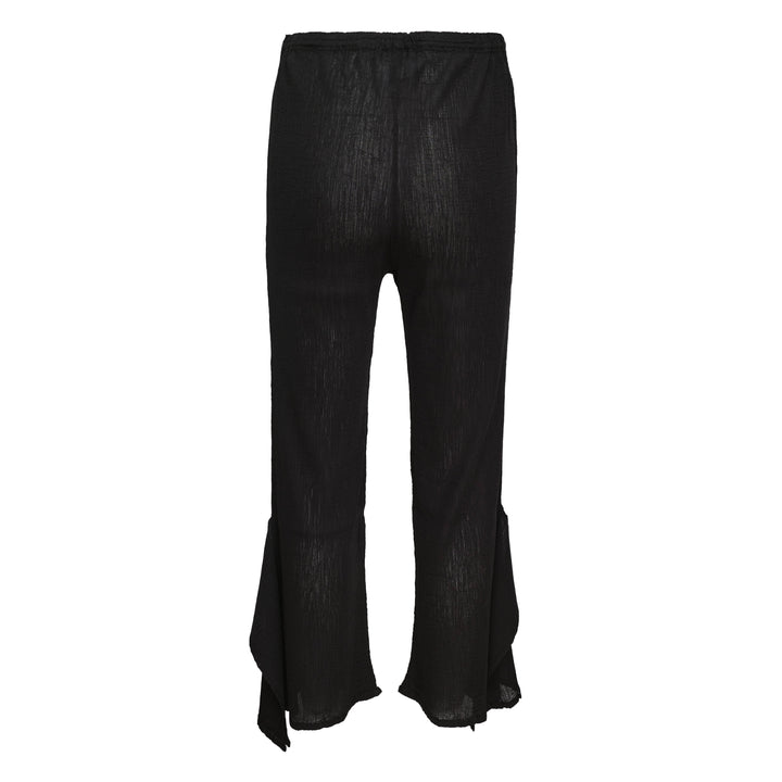 Flat See-Through Crepe Pants