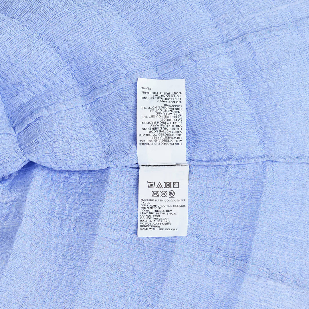 Ripple See-Through Crepe Top