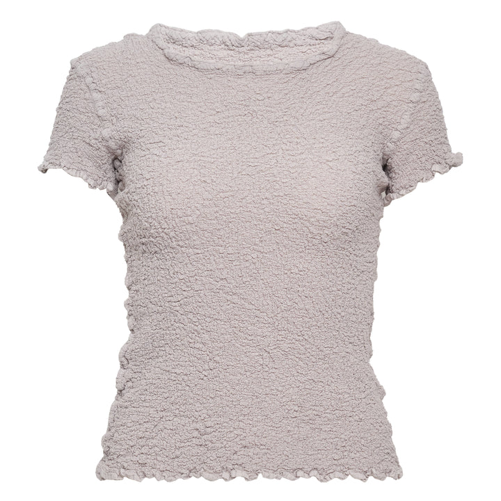 Cauliflower Color Short Sleeve Top