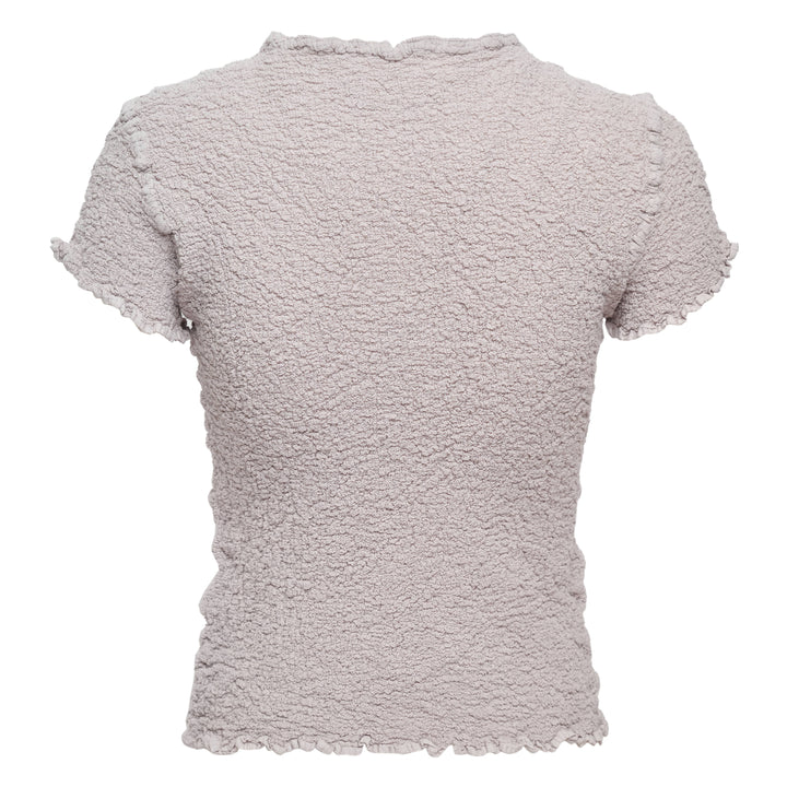 Cauliflower Color Short Sleeve Top