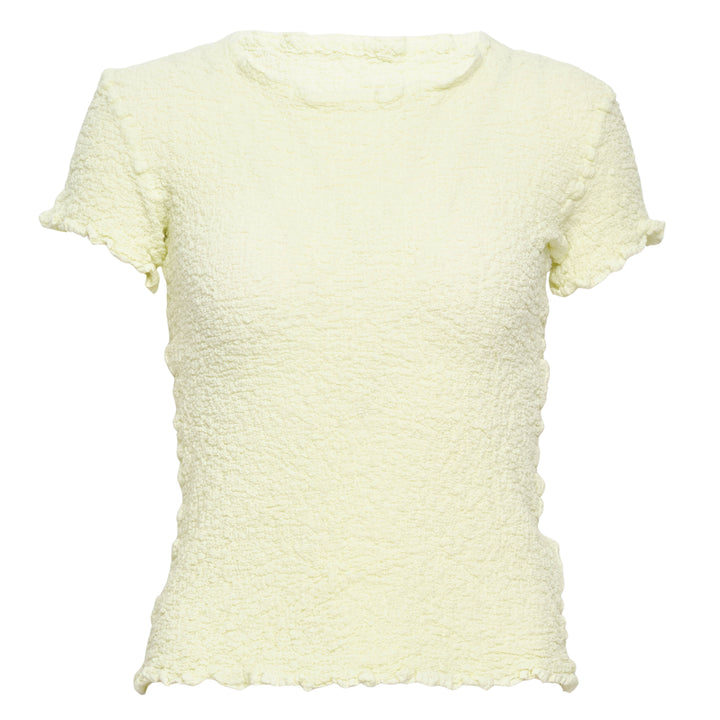 Cauliflower Color Short Sleeve Top