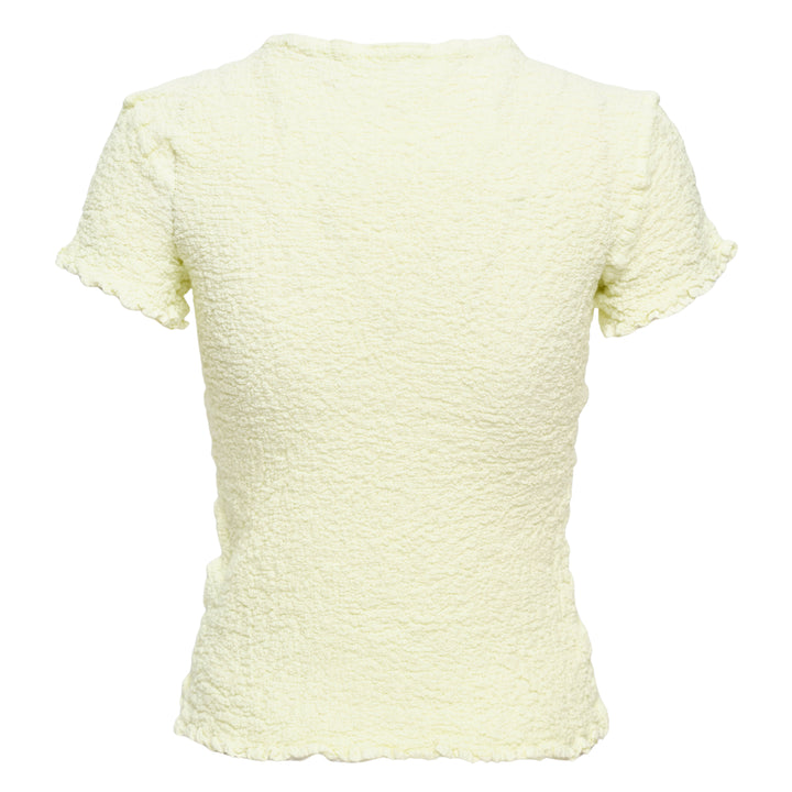 Cauliflower Color Short Sleeve Top