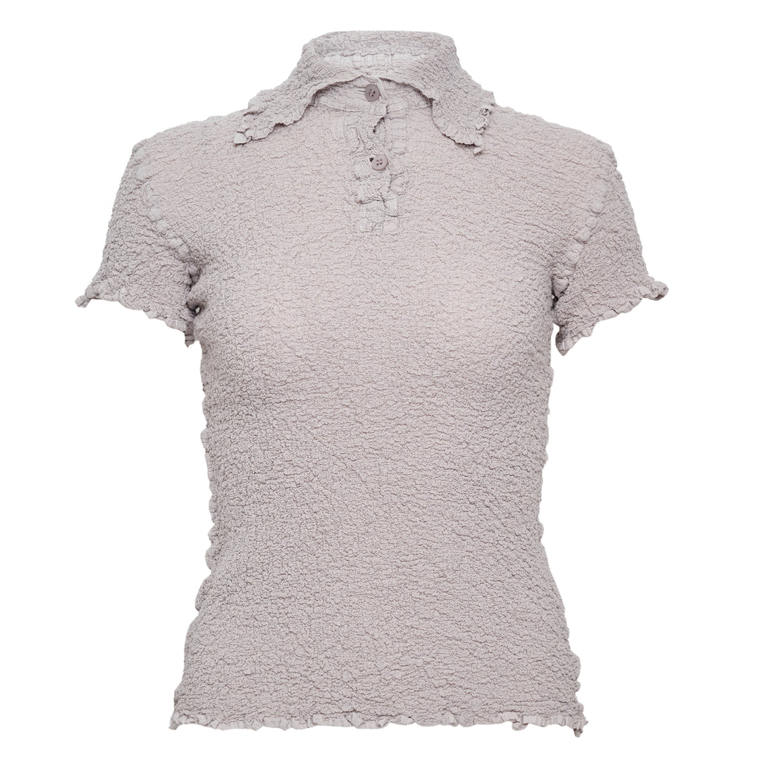 Cauliflower Color Polo Top
