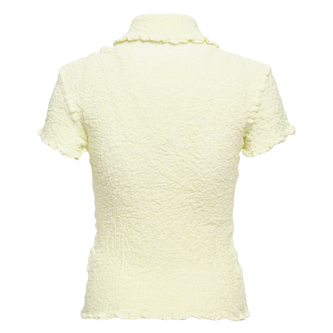 Cauliflower Color Polo Top