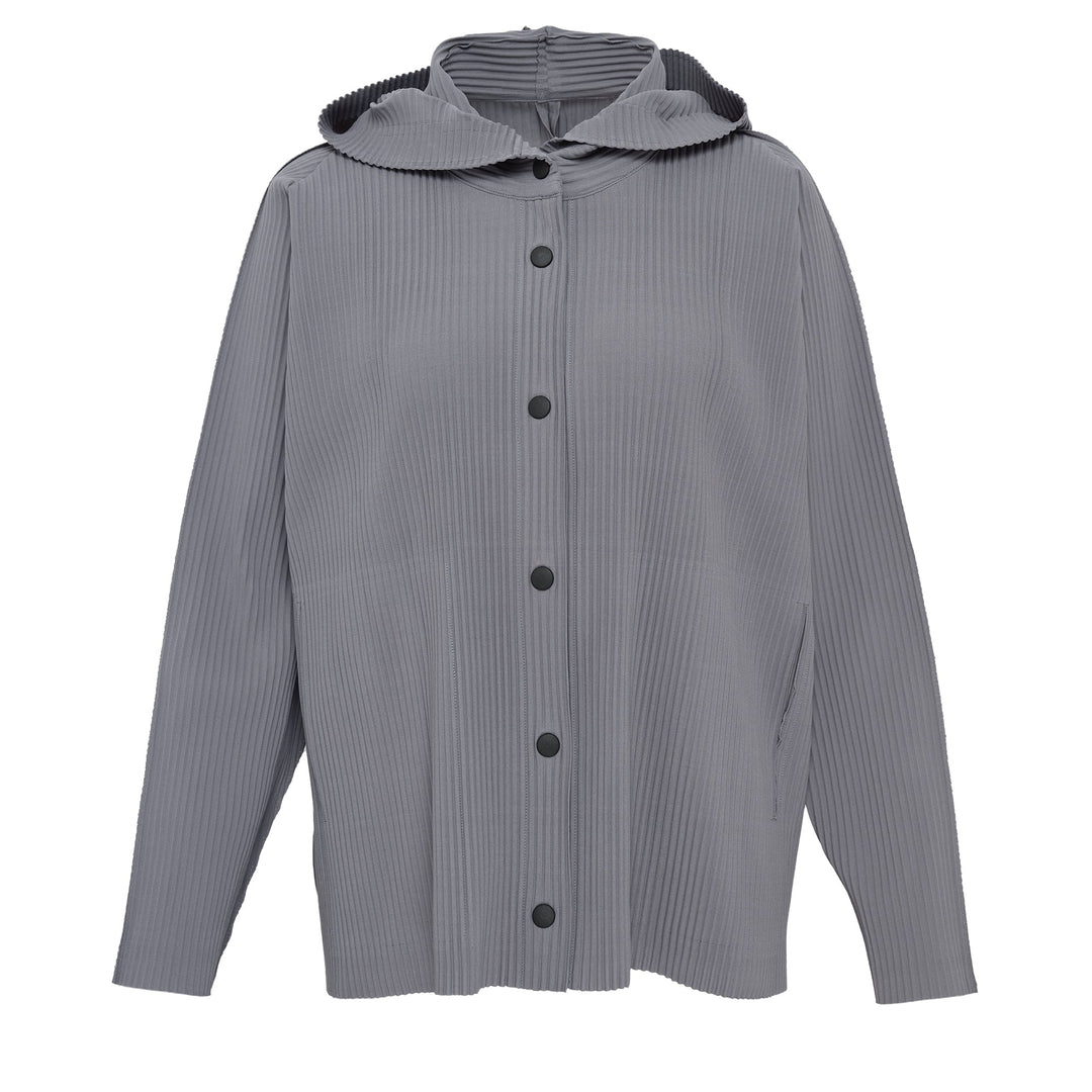 Fine Knit Pleated Blouson